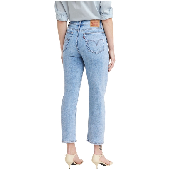 Levi's Women's Wedgie High Rise Cropped Straight Jeans - Bridge Of Bellflower - Picture 2 of 5